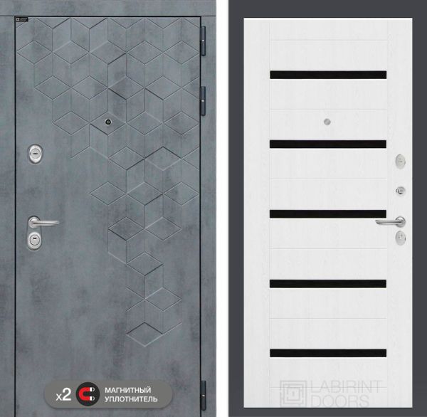 Входная дверь Лабиринт БЕТОН 01