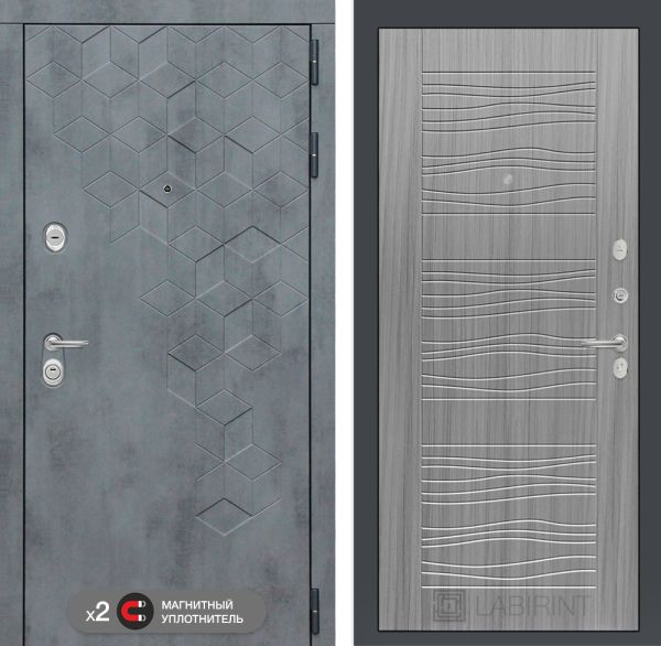 Входная дверь Лабиринт БЕТОН 06