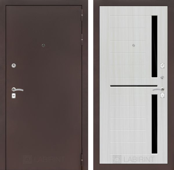 Входная дверь Лабиринт CLASSIC антик медный 02