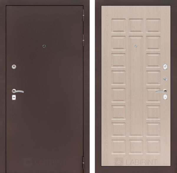 Входная дверь Лабиринт CLASSIC антик медный 04