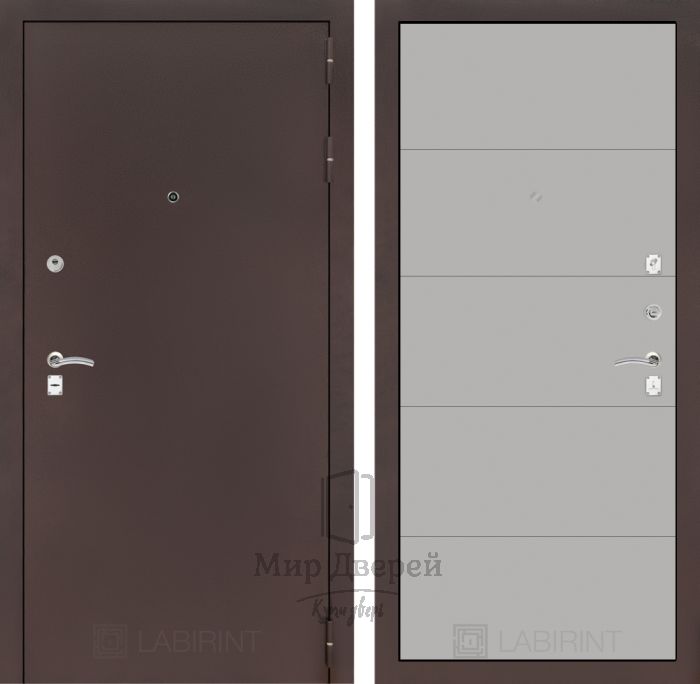 Входная дверь Лабиринт CLASSIC антик медный 13