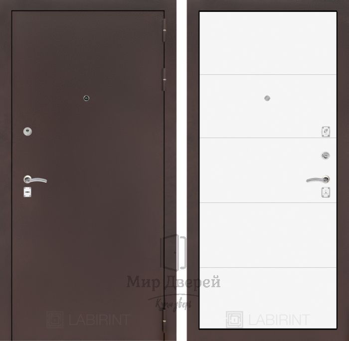 Входная дверь Лабиринт CLASSIC антик медный 13