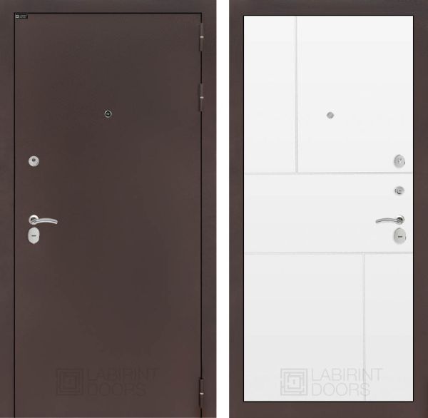 Входная дверь Лабиринт CLASSIC антик медный 21