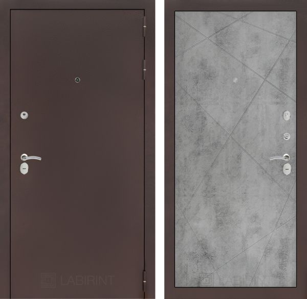 Входная дверь Лабиринт CLASSIC антик медный 24