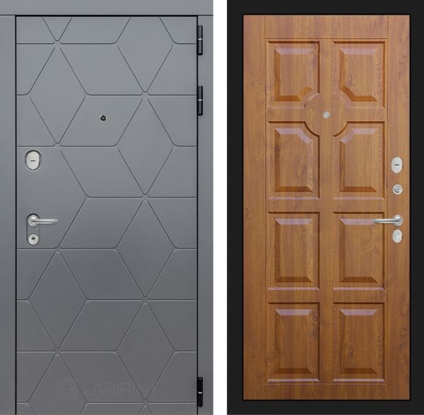 Входная дверь Лабиринт COSMO 17 Золотой дуб