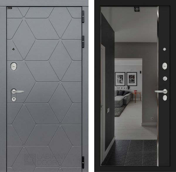 Входная дверь Лабиринт COSMO с зеркалом Панорама