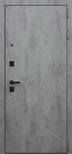 Входная дверь АСД  "Дуэт Б" с зеркалом