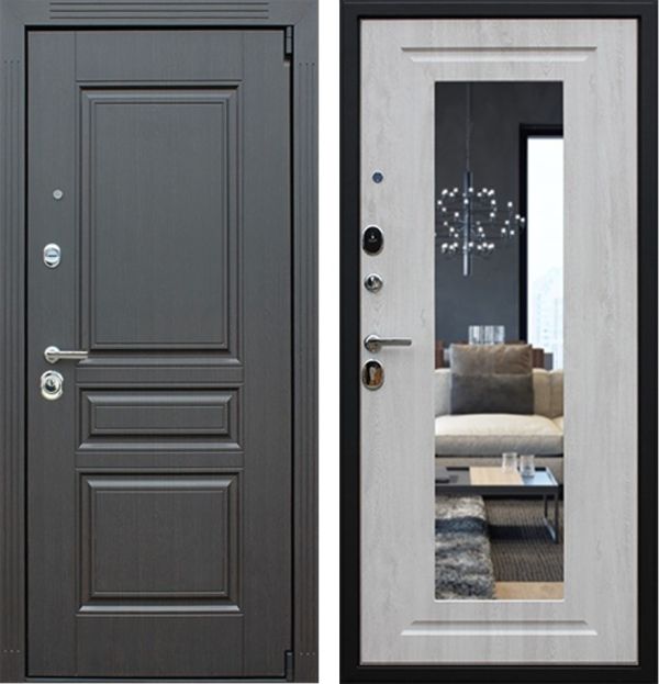 Входная дверь АСД "Гермес NEW" с зеркалом "Elit"