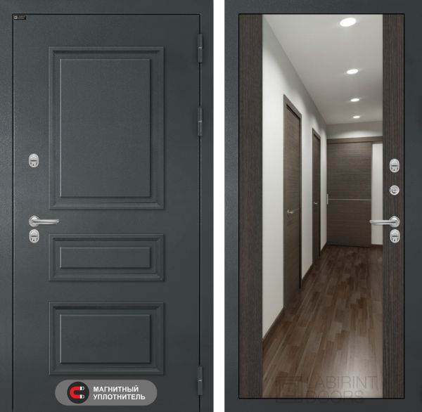 Входная дверь Лабиринт ATLANTIC с зеркалом Максимум