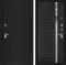 Входная дверь Лабиринт CLASSIC шагрень черная 31 - Рельеф, зеркальная вставка с тонировкой