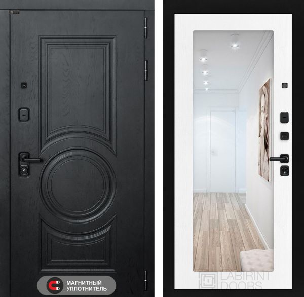 Входные двери Лабиринт GRAND с зеркалом 18