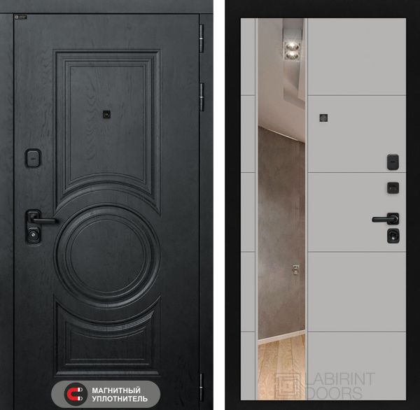 Входные двери Лабиринт GRAND с зеркалом 19
