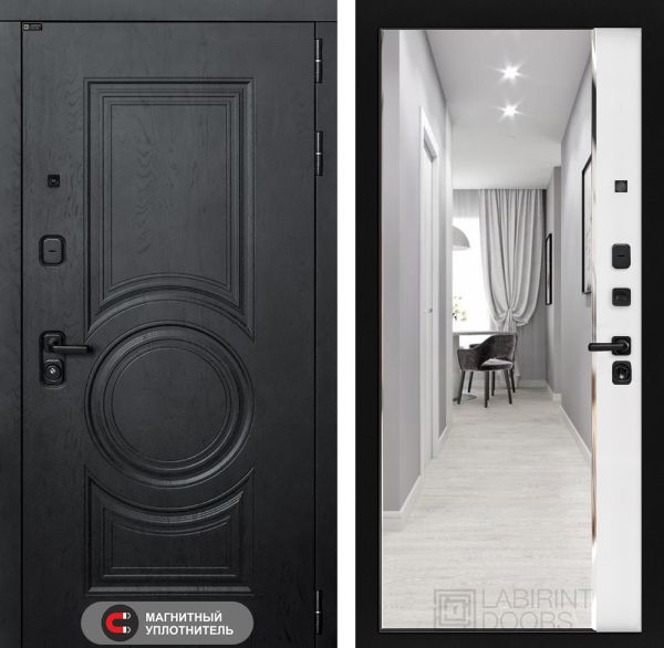 Входные двери Лабиринт GRAND с зеркалом Панорама