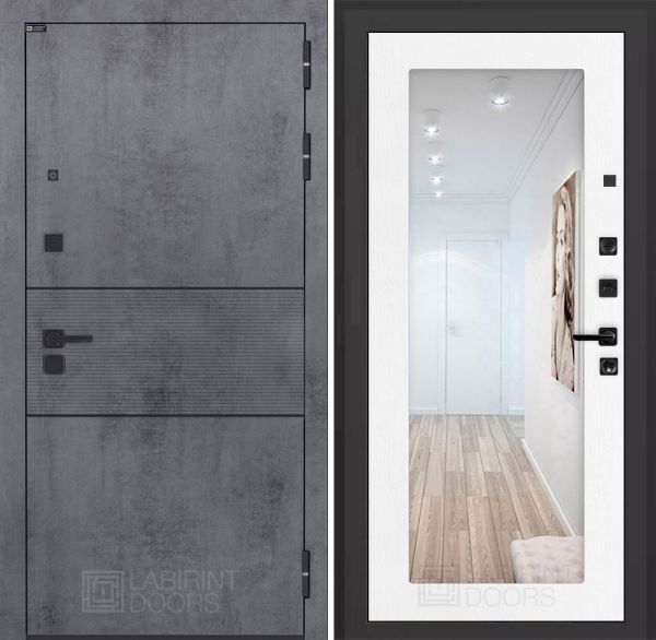 Входная дверь Лабиринт INFINITY с зеркалом 18