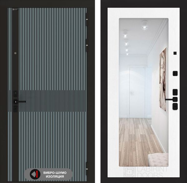 Входная дверь Лабиринт  ISSIDA с зеркалом - 18