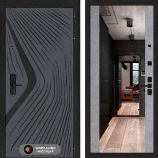 Входная дверь Лабиринт LEOLAB с зеркалом Максимум