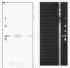 Входная дверь Лабиринт LINE WHITE 31 - Рельеф, зеркальная вставка с тонировкой