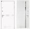 Входная дверь Лабиринт LINE WHITE 31 - Рельеф, зеркальная вставка с тонировкой