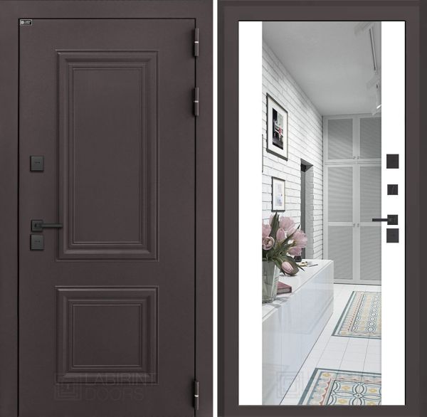 Входная дверь Лабиринт Полярис с зеркалом Максимум