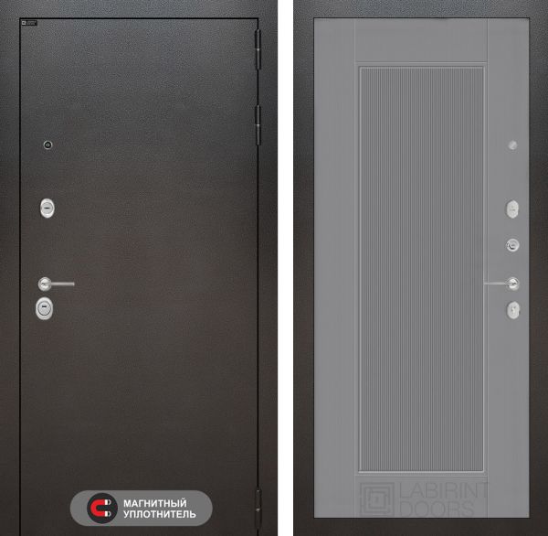 Входная дверь Лабиринт SILVER 30 - Рельеф