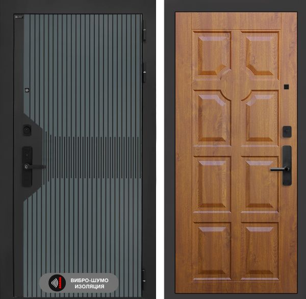 Входная дверь Лабиринт СМАРТЛАБ 17-Золотой дуб