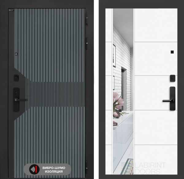 Входная дверь Лабиринт СМАРТЛАБ с зеркалом -19