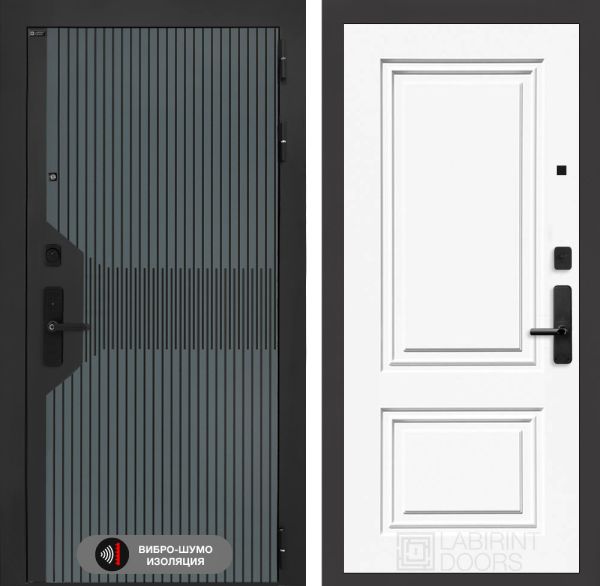 Входная дверь Лабиринт СМАРТЛАБ 26,27 - Эмаль RAL 9003