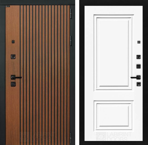 Входная дверь Лабиринт STORM 26,27 - Эмаль RAL 9003