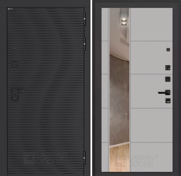 Входная дверь Лабиринт VOLCANO с зеркалом 19