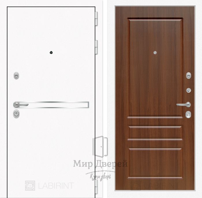 Входная дверь Лабиринт LINE WHITE 03
