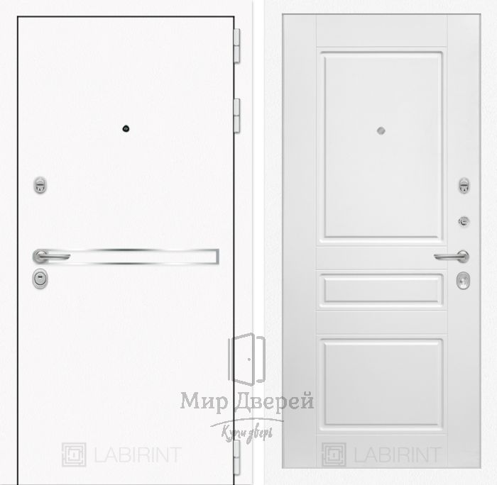 Входная дверь Лабиринт LINE WHITE 03