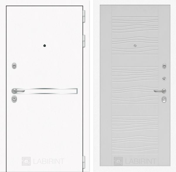 Входная дверь Лабиринт LINE WHITE 06