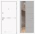 Входная дверь Лабиринт LINE WHITE с зеркалом 19