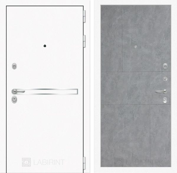 Входная дверь Лабиринт LINE WHITE 21