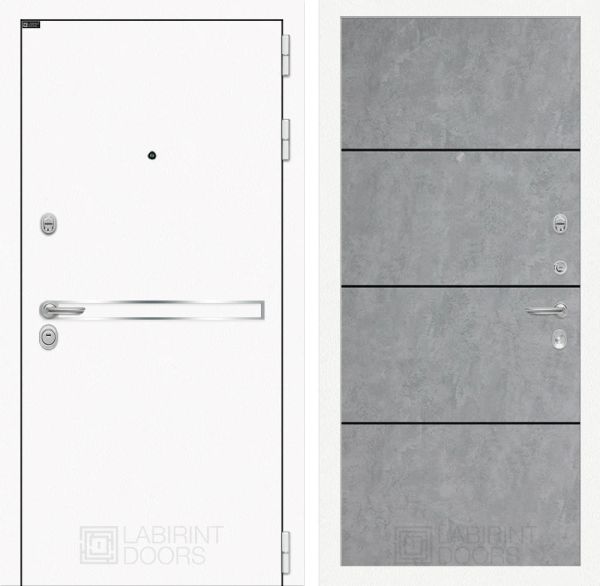 Входная дверь Лабиринт LINE WHITE 25