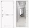 Входная дверь Лабиринт LINE WHITE с зеркалом Панорама