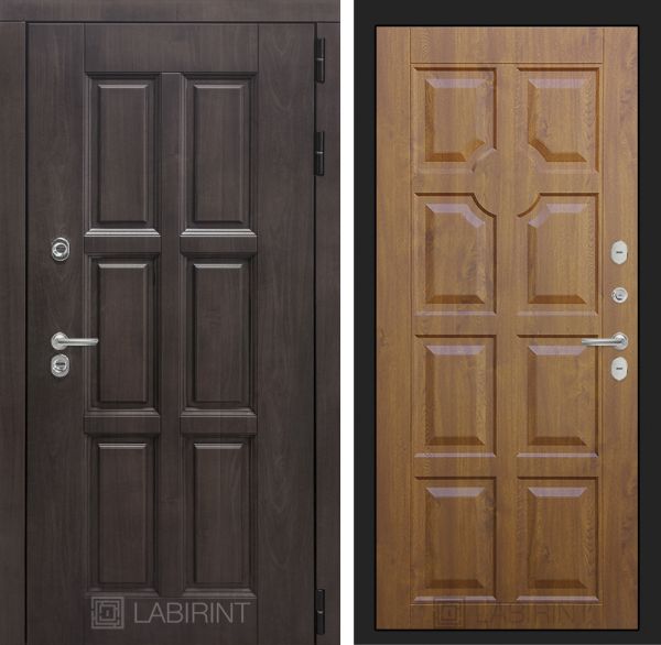 Входная дверь Лабиринт LONDON 17- Золотой дуб