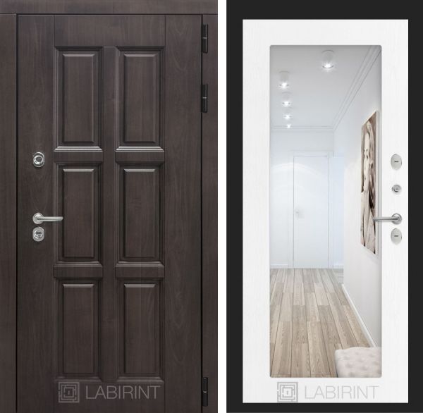 Входная дверь Лабиринт LONDON  с зеркалом 18