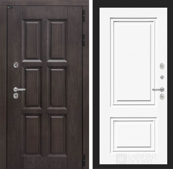 Входная дверь Лабиринт LONDON 26,27 - Эмаль RAL 9003