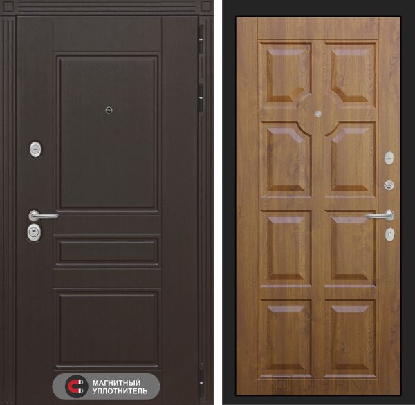 Входная дверь Лабиринт MEGAPOLIS 17- Золотой дуб