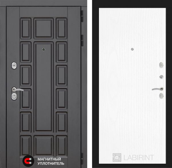 Входная дверь Лабиринт NEW YORK 07 - Белое дерево