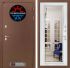 Входная дверь Лабиринт ТЕРМО МАГНИТ с зеркалом Фацет - Белый софт