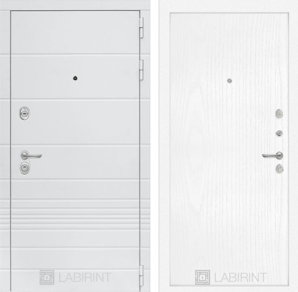 Входная дверь Лабиринт TRENDO 07 - Белое дерево