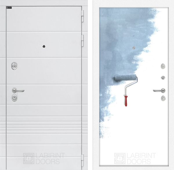 Входная дверь Лабиринт TRENDO 28 - Грунт под покраску