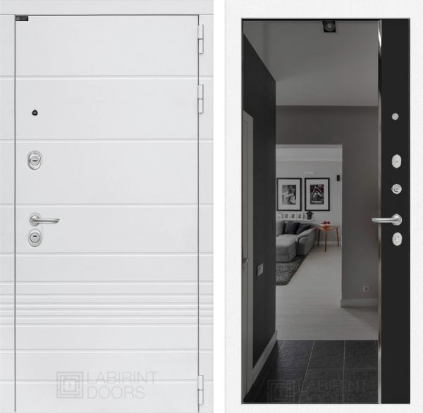 Входная дверь Лабиринт TRENDO с зеркалом Панорама