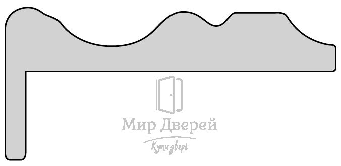 Наличник фигурный Волна эмаль 